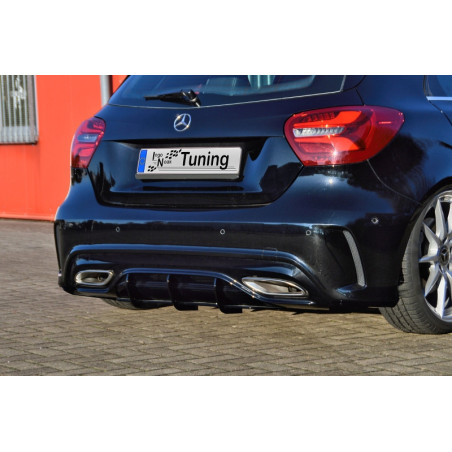 Estrattore posteriore race look Mercedes Benz A-Klasse AMG-Line W176 MOPF (Cod. IN-INE-20500045BAMGL