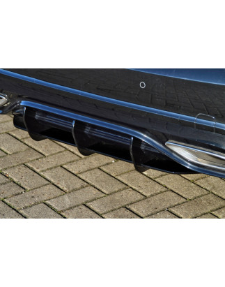 Estrattore posteriore race look Mercedes Benz A-Klasse AMG-Line W176 MOPF (Cod. IN-INE-20500045BAMGL