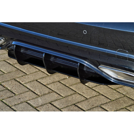 Estrattore posteriore race look Mercedes Benz A-Klasse AMG-Line W176 MOPF (Cod. IN-INE-20500045BAMGL