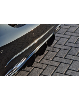 Estrattore posteriore race look Mercedes Benz A-Klasse AMG-Line W176 MOPF (Cod. IN-INE-20500045BAMGL