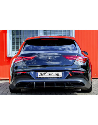 Sottoparaurti posteriore race look con flaps Mercedes Benz CLA X118 Shootingbrake  (Cod. IN-INE-2050