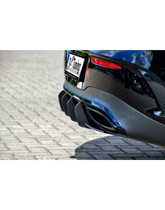 Sottoparaurti posteriore race look con flaps Mercedes Benz CLA X118 Shootingbrake  (Cod. IN-INE-2050