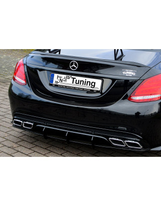Sottoparaurti posteriore mit alette e lateralen Mercedes Benz C63 AMG W205 (Cod. IN-INE-20500045
