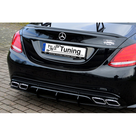 Sottoparaurti posteriore mit alette e lateralen Mercedes Benz C63 AMG W205 (Cod. IN-INE-20500045