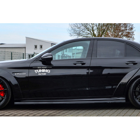 Minigonne in Cup Racing Optik Mercedes Benz C63 AMG W205 (Cod. IN-INE-20500050EAMG2L-ABS)