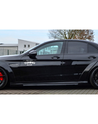 Minigonne con flaps anteriori e posteriori in Cup Racing Optik Mercedes Benz C63 AMG C205 A205 Coupe