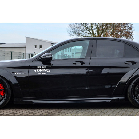 Minigonne con flaps anteriori e posteriori in Cup Racing Optik Mercedes Benz C63 AMG C205 A205 Coupe