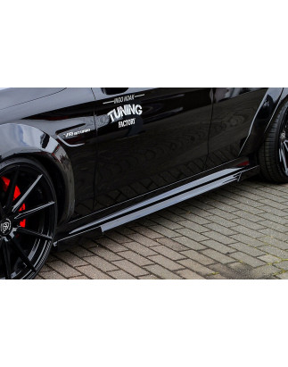 Minigonne con flaps anteriori e posteriori in Cup Racing Optik MercedesBenz C63 AMG C205 A205 Coupe/