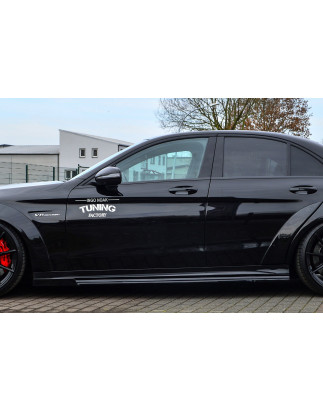 Minigonne con flaps anteriori in Cup Racing Optik MercedesBenz C63 AMG W205  (Cod. IN-INE-20500050EA