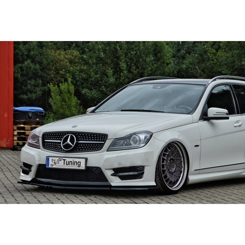 Spoiler paraurti anteriore in abs Mercedes Benz C-Klasse W204/ S204/ C204 AMG-Line (Cod. IN-INE-2052