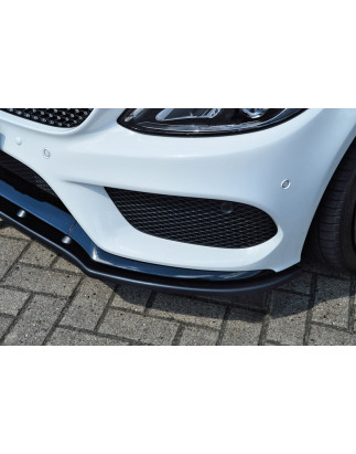 Spoiler paraurti anteriore in abs MercedesBenz C43 AMG W205 (Cod. IN-INE-20520031EAMG-ABS-G)