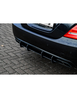 Sottoparaurti posteriore race look con flaps Mercedes Benz S-Klasse W221  (Cod. IN-INE-20580045BRT-A