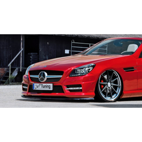 Spoiler paraurti anteriore in abs Mercedes Benz SLK R172 AMG  (Cod. IN-INE-20610031DAMG-ABS)