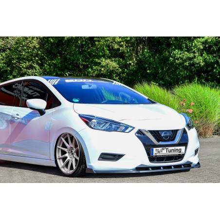 Spoiler paraurti anteriore in abs con flaps laterali Nissan Micra K14 (Cod. IN-INE-20820031W-ABS-C)