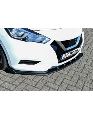 Spoiler paraurti anteriore in abs con flaps laterali Nissan Micra K14 (Cod. IN-INE-20820031W-ABS-C)