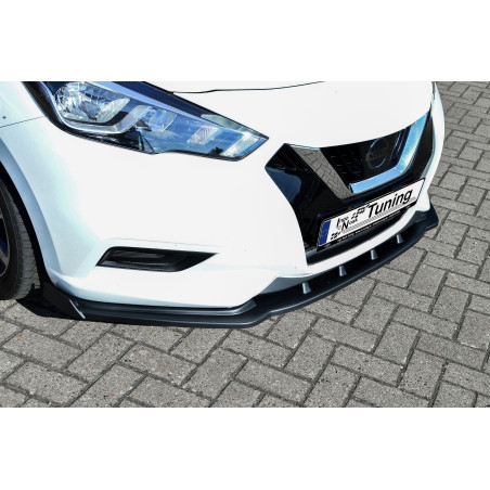 Spoiler paraurti anteriore in abs con flaps laterali Nissan Micra K14 (Cod. IN-INE-20820031W-ABS-G)
