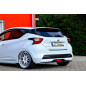 CUP  Sottoparaurti posteriore  con flaps laterali  Nissan Micra K14 (Cod. IN-INE-20820045W-ABS-G)