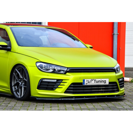 Spoiler paraurti anteriore in abs Phase 2 con flaps laterali VW Scirocco R Facelift (Cod. IN-INE-260