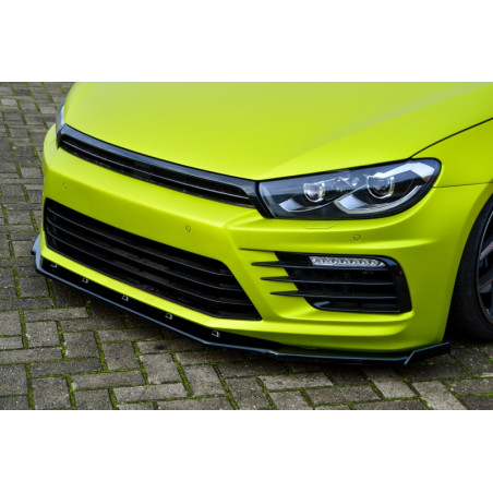 Spoiler paraurti anteriore in abs Phase 2 con flaps laterali VW Scirocco R Facelift (Cod. IN-INE-260