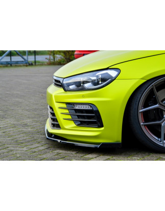 Spoiler paraurti anteriore in abs Phase 2 con flaps laterali VW Scirocco R Facelift (Cod. IN-INE-260