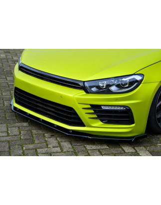 Spoiler paraurti anteriore in abs Phase 2 con flaps laterali VW Scirocco R Facelift (Cod. IN-INE-260