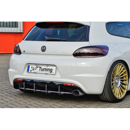 Sottoparaurti posteriore race look con flaps VW Scirocco R Typ 13 (Cod. IN-INE-260045RRT-ABS)
