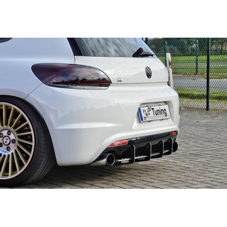 Sottoparaurti posteriore race look con flaps VW Scirocco R Typ 13 (Cod. IN-INE-260045RRT-ABS)