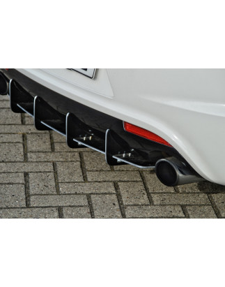 Sottoparaurti posteriore race look con flaps VW Scirocco R Typ 13 (Cod. IN-INE-260045RRT-ABS)