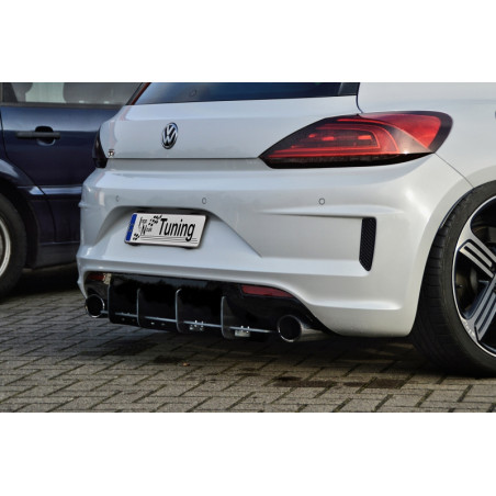 Sottoparaurti posteriore race look con flaps VW Scirocco R Facelift (Cod. IN-INE-260945RRT-ABS)