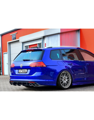 Sottoparaurti posteriore race look con flaps(adatto solo per R Variant) VW Golf 7 R+ R-Line (Cod. IN