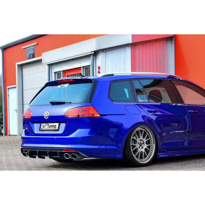 Sottoparaurti posteriore race look con flaps(adatto solo per R Variant) VW Golf 7 R+ R-Line (Cod. IN