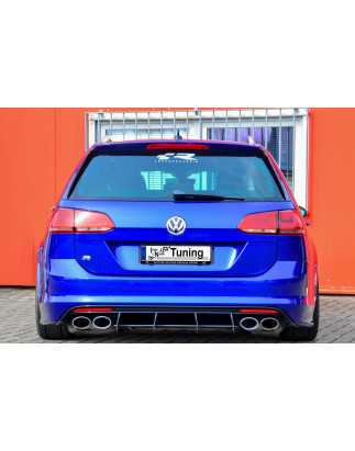 Sottoparaurti posteriore race look con flaps(adatto solo per R Variant) VW Golf 7 R+ R-Line (Cod. IN