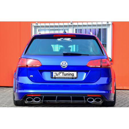 Sottoparaurti posteriore race look con flaps(adatto solo per R Variant) VW Golf 7 R+ R-Line (Cod. IN