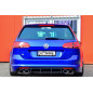 Sottoparaurti posteriore race look con flaps(adatto solo per R Variant) VW Golf 7 R+ R-Line (Cod. IN