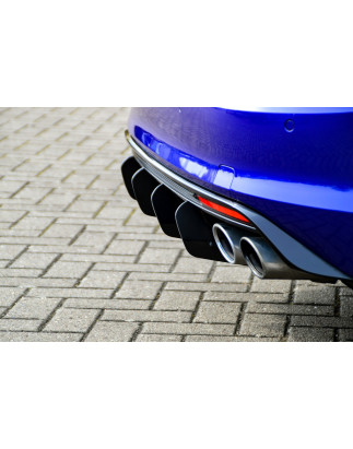 Sottoparaurti posteriore race look con flaps(adatto solo per R Variant) VW Golf 7 R+ R-Line (Cod. IN