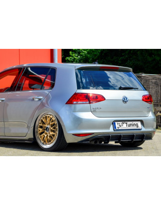 Sottoparaurti posteriore race look con flaps VW Golf 7 Typ AU (Cod. IN-INE-280045/7RT-ABS)