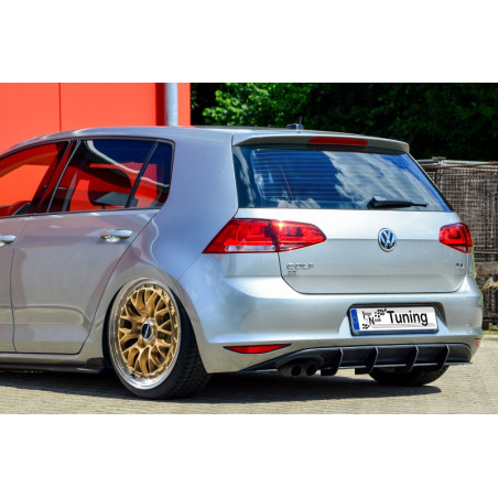 Sottoparaurti posteriore race look con flaps VW Golf 7 Typ AU (Cod. IN-INE-280045/7RT-ABS)