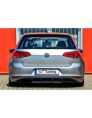 Sottoparaurti posteriore race look con flaps VW Golf 7 Typ AU (Cod. IN-INE-280045/7RT-ABS)
