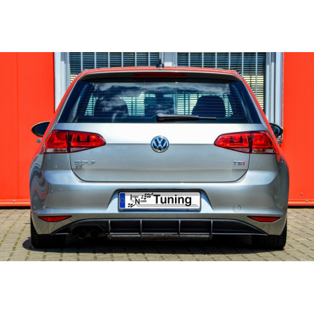 Sottoparaurti posteriore race look con flaps VW Golf 7 Typ AU (Cod. IN-INE-280045/7RT-ABS)