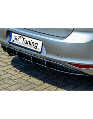 Sottoparaurti posteriore race look con flaps VW Golf 7 Typ AU (Cod. IN-INE-280045/7RT-ABS)