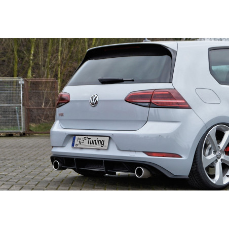 Sottoparaurti posteriore race look con flaps( solo GTI ) VW Golf 7 GTI + GTD Typ AU Facelift (Cod. I