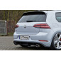 Sottoparaurti posteriore race look con flaps( solo GTI ) VW Golf 7 GTI + GTD Typ AU Facelift (Cod. I