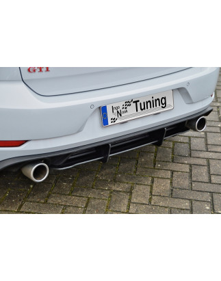 Sottoparaurti posteriore race look con flaps( solo GTI ) VW Golf 7 GTI + GTD Typ AU Facelift (Cod. I