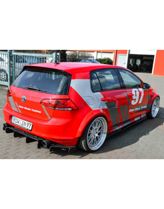 er Racing Sottoparaurti posteriore in perfekter Track Optik con pinne e  lateralen  (solo GTI)  VW G