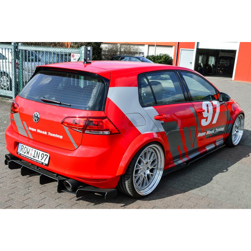 er Racing Sottoparaurti posteriore in perfekter Track Optik con pinne e  lateralen  (solo GTI)  VW G