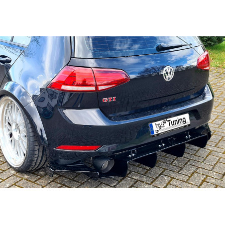 er Racing Sottoparaurti posteriore in perfekter Track Optik con pinne e  lateralen  (solo GTI)  VW G