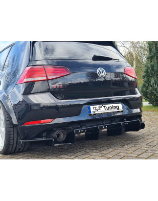 er Racing Sottoparaurti posteriore in perfekter Track Optik con pinne e  lateralen  (solo GTI)  VW G