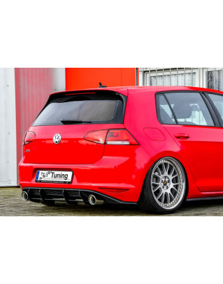 Sottoparaurti posteriore race look con flaps(solo GTI) VW Golf 7 GTI + GTD Typ AU (Cod. IN-INE-28004