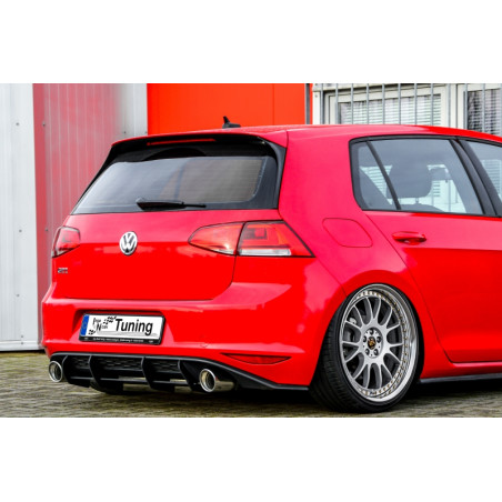 Sottoparaurti posteriore race look con flaps(solo GTI) VW Golf 7 GTI + GTD Typ AU (Cod. IN-INE-28004