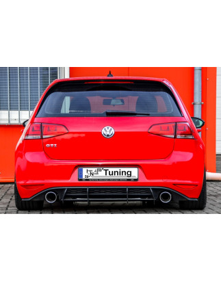 Sottoparaurti posteriore race look con flaps(solo GTI) VW Golf 7 GTI + GTD Typ AU (Cod. IN-INE-28004
